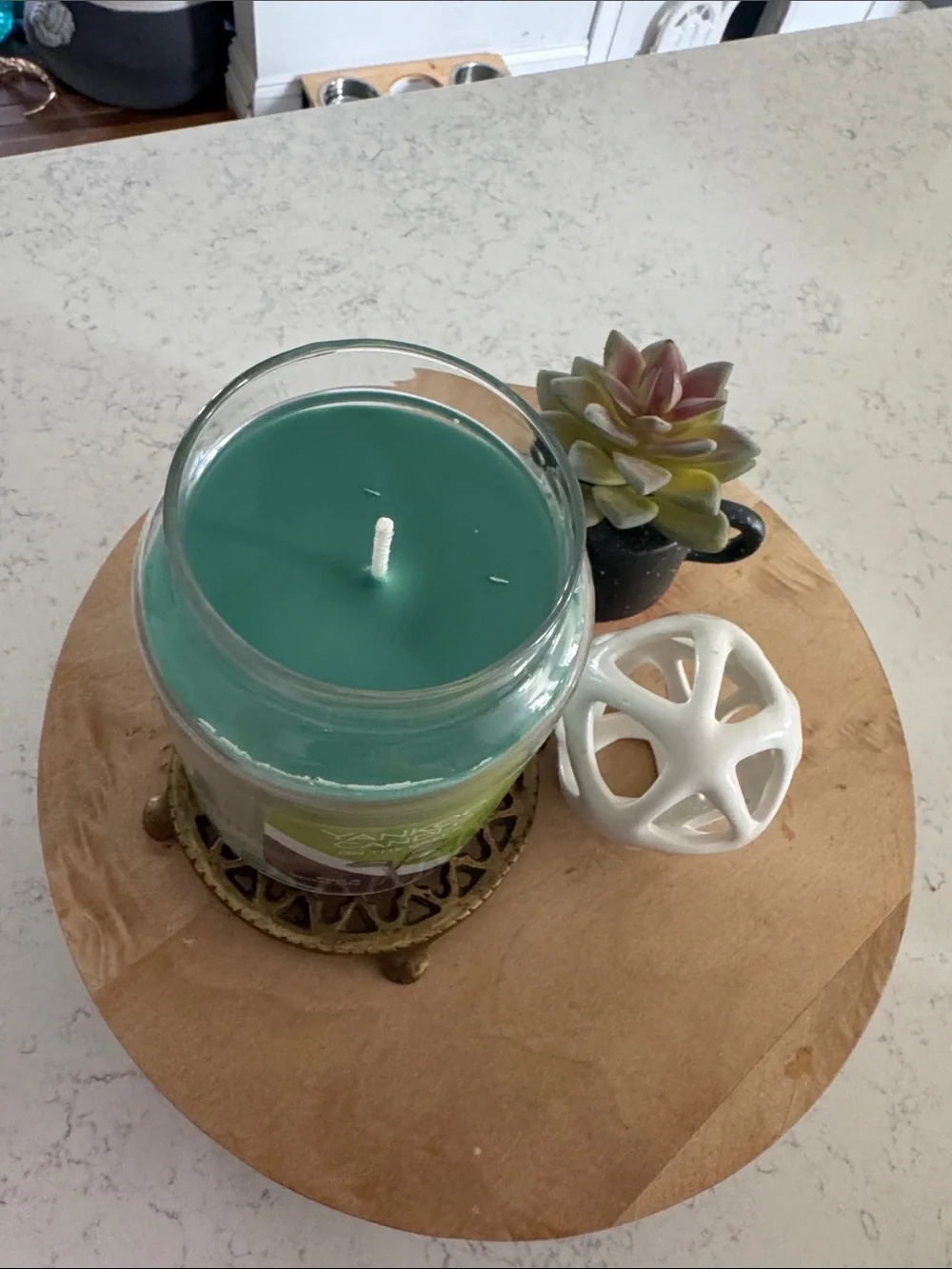 Yankee Candle Green ‘On The Green’ Glass Jar Candle - 22 Oz
